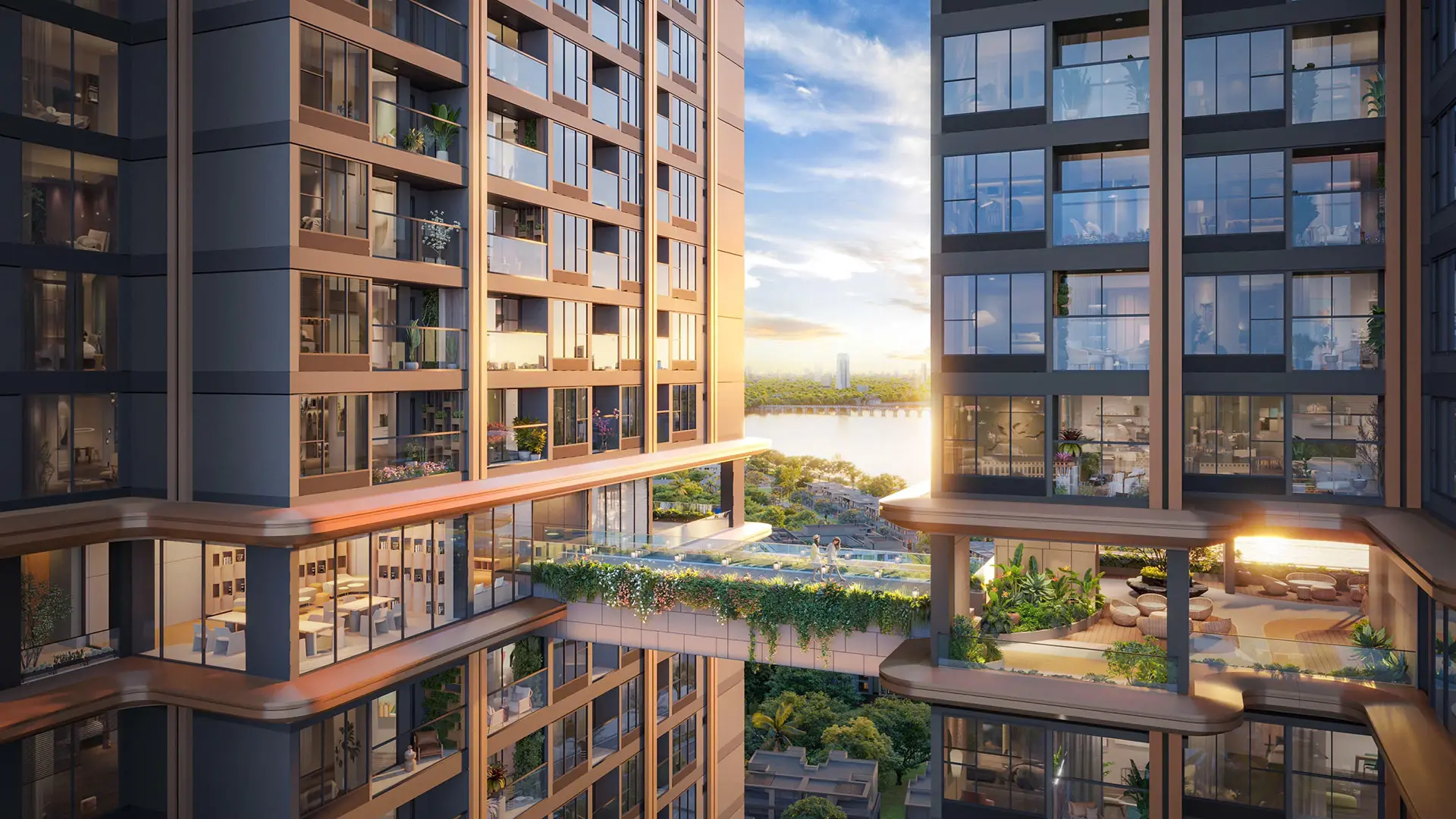 Phối cảnh mặt bằng tầng A&T Saigon Riverside 