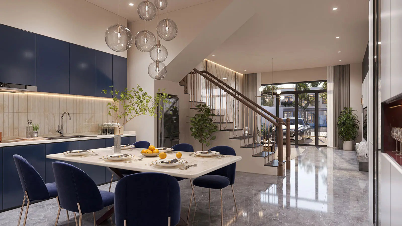 phối cảnh nhà mẫu thương mại Lan Anh Avenue