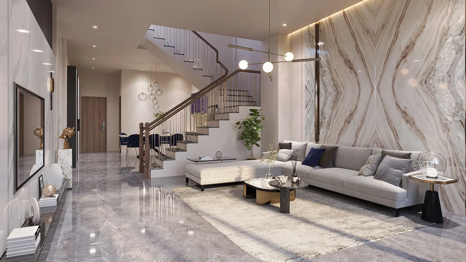 Phối cảnh nhà mẫu thương mại Lan Anh Avenue