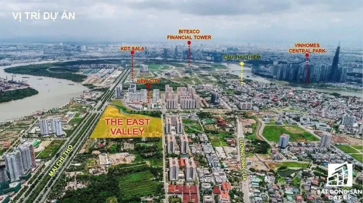 Vị trí dự án The East Valley 